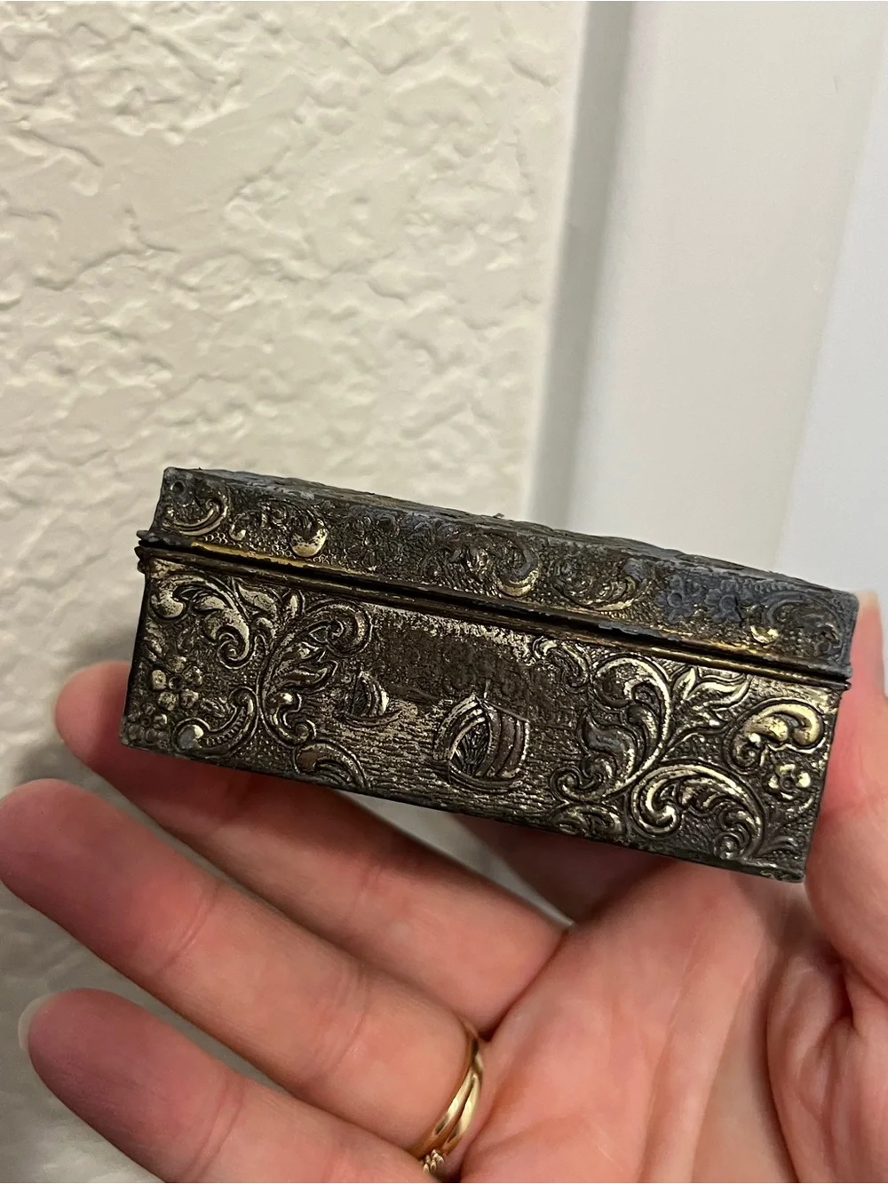 Vintage Japan Embossed Nautical Ship Box